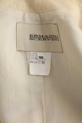 Veste Ermanno Scervino Ecru en Lin