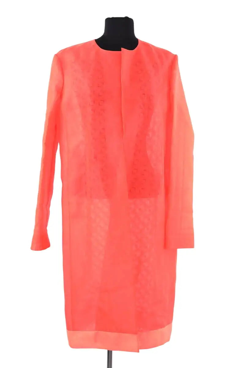 Veste Fendi Orange en Synthétique, taille L - Seconde Main
