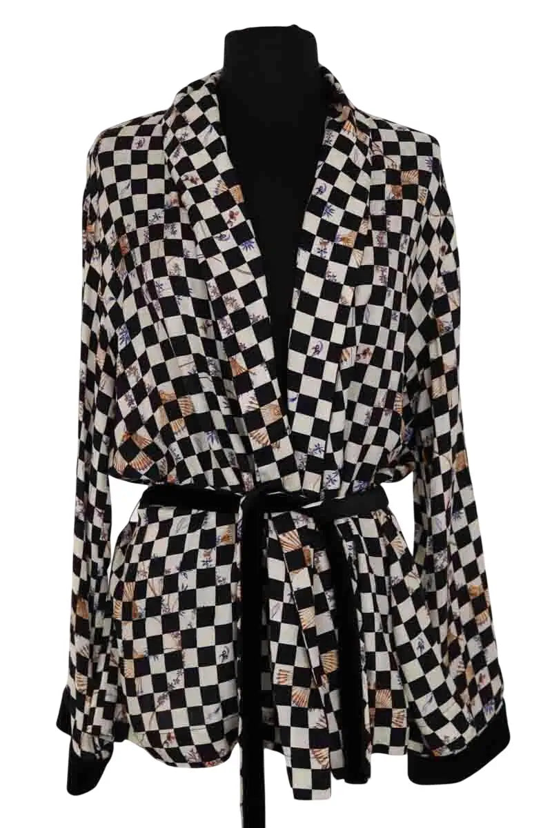 Veste Forte_Forte Noir en Viscose, taille XS - Seconde Main