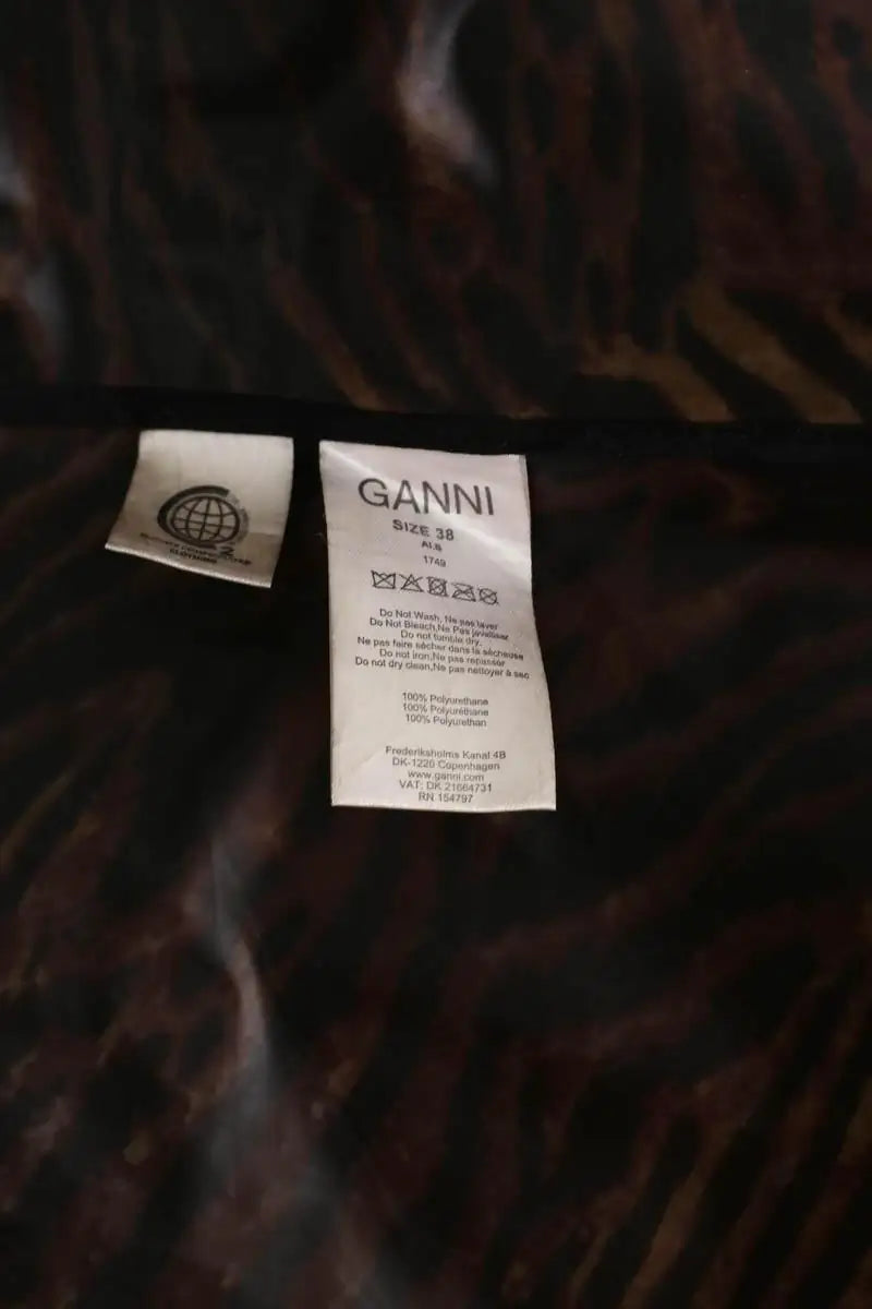 Veste Ganni Marron en Synthétique