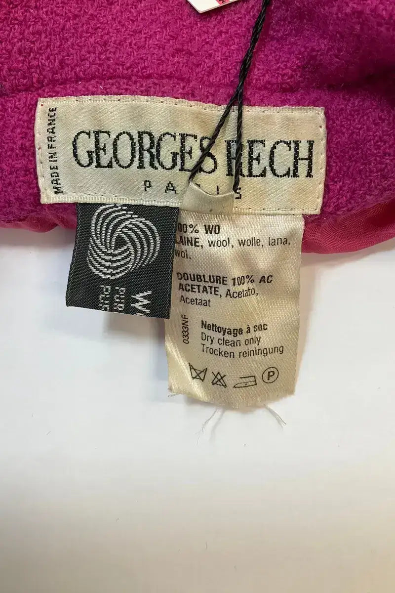 Veste Georges Rech Rose en Laine