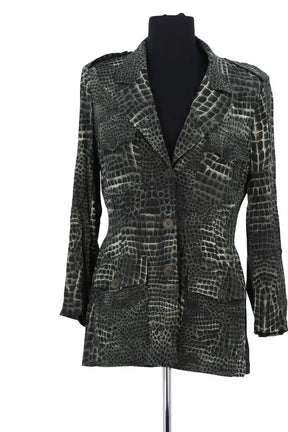 Veste Georges Rech Vert en Soie, taille L - Seconde Main