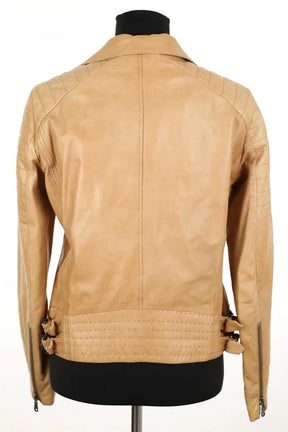 Veste Gerard Darel Camel en Cuir