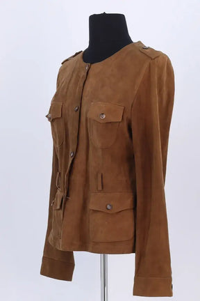 Veste Gerard Darel Marron en Daim