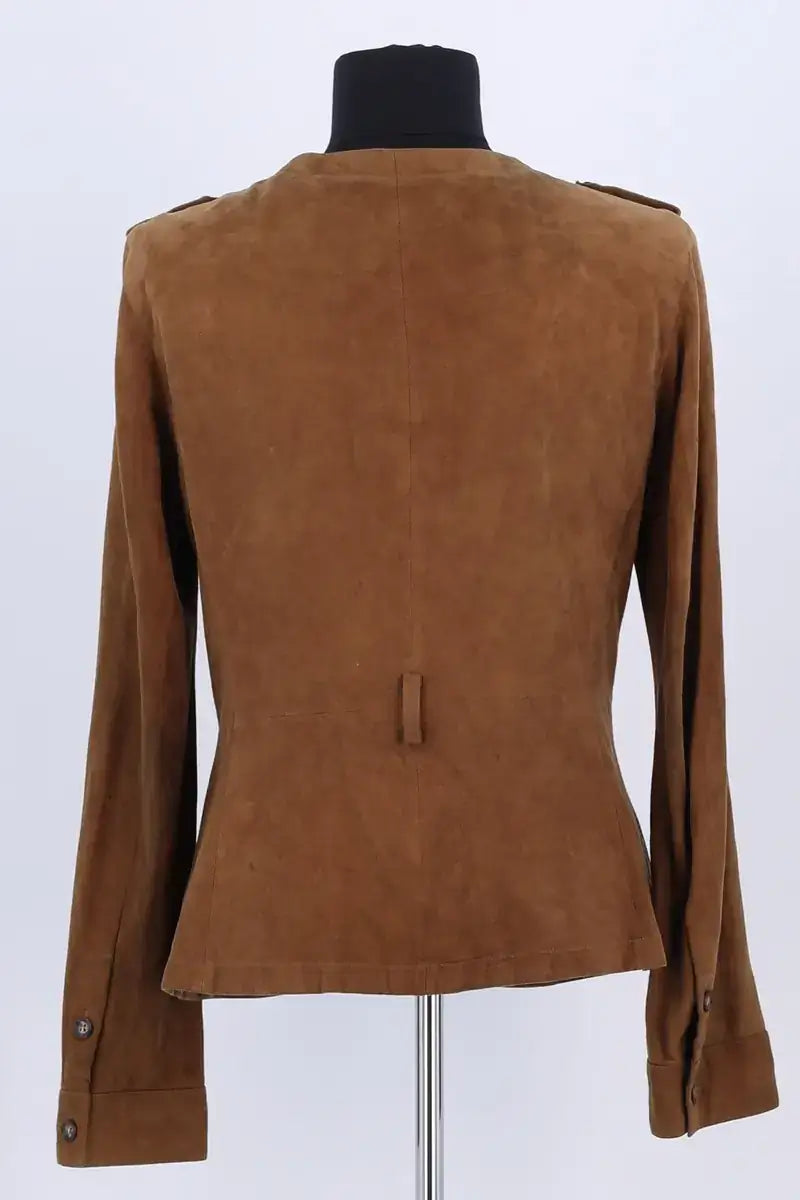 Veste Gerard Darel Marron en Daim
