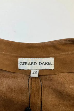 Veste Gerard Darel Marron en Daim