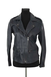 Veste Gerard Darel Noir en Cuir, taille M - Seconde Main