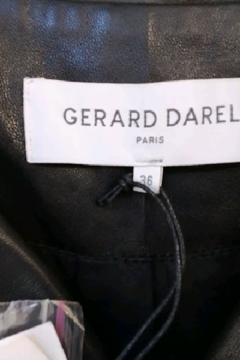 Veste Gerard Darel Noir en Cuir