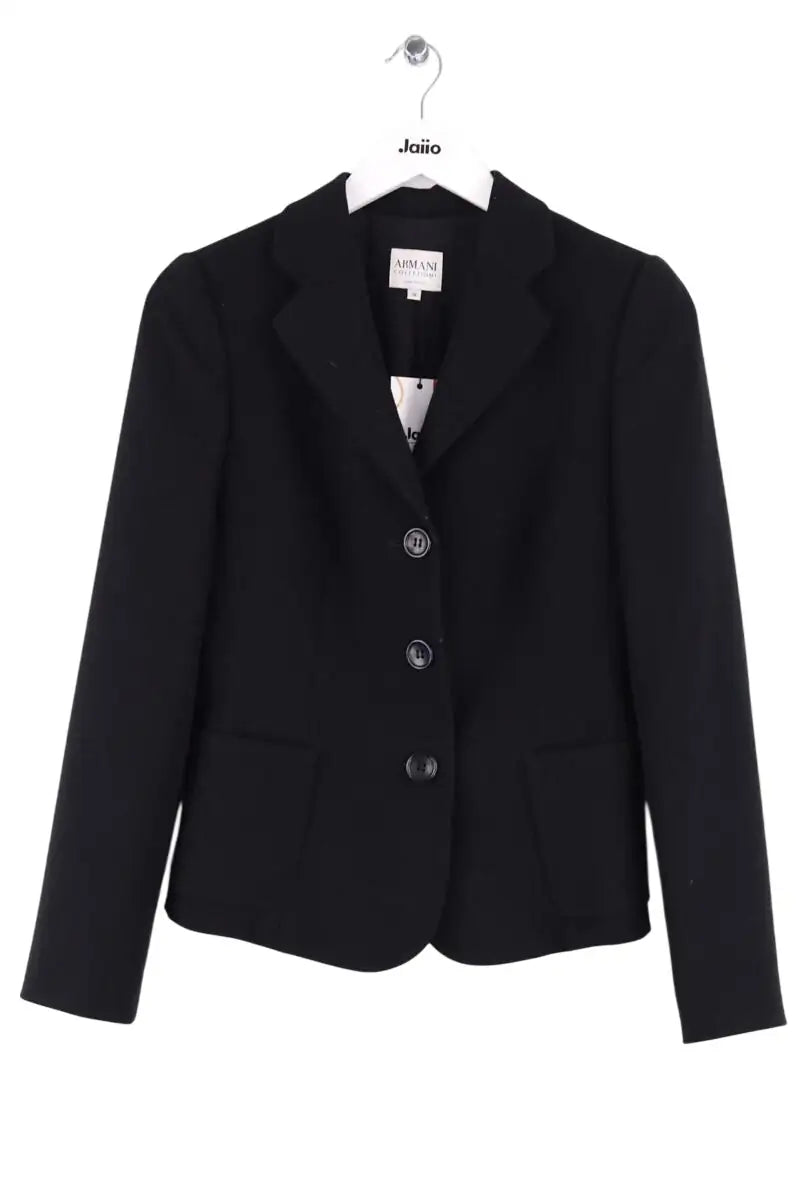 Veste Giorgio Armani Noir en Synthétique, taille M - Seconde Main