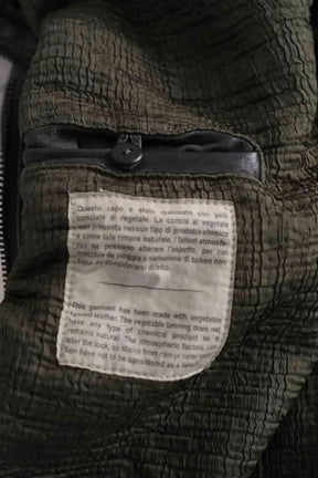 Veste Giorgio Brato Gris en Cuir