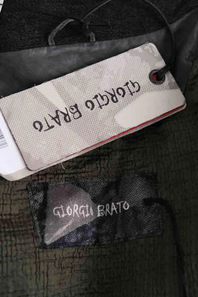 Veste Giorgio Brato Gris en Cuir