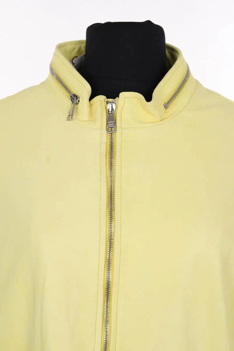 Veste Giorgio Brato Jaune en Cuir