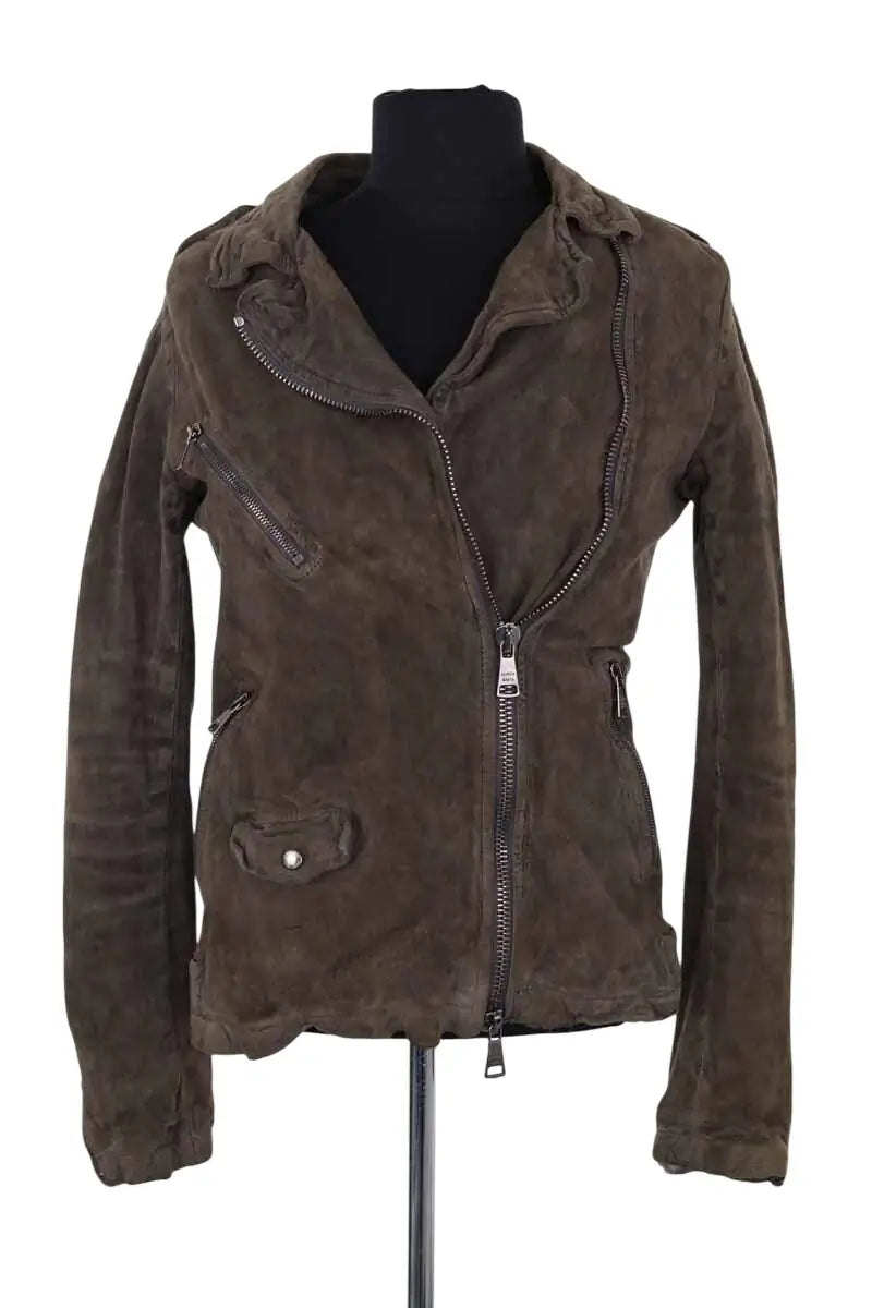Veste Giorgio Brato Kaki en Coton, taille M - Seconde Main