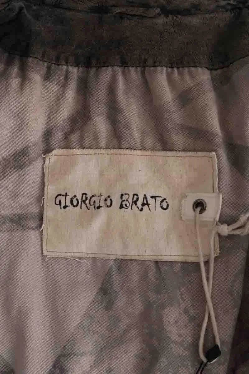 Veste Giorgio Brato Kaki en Coton