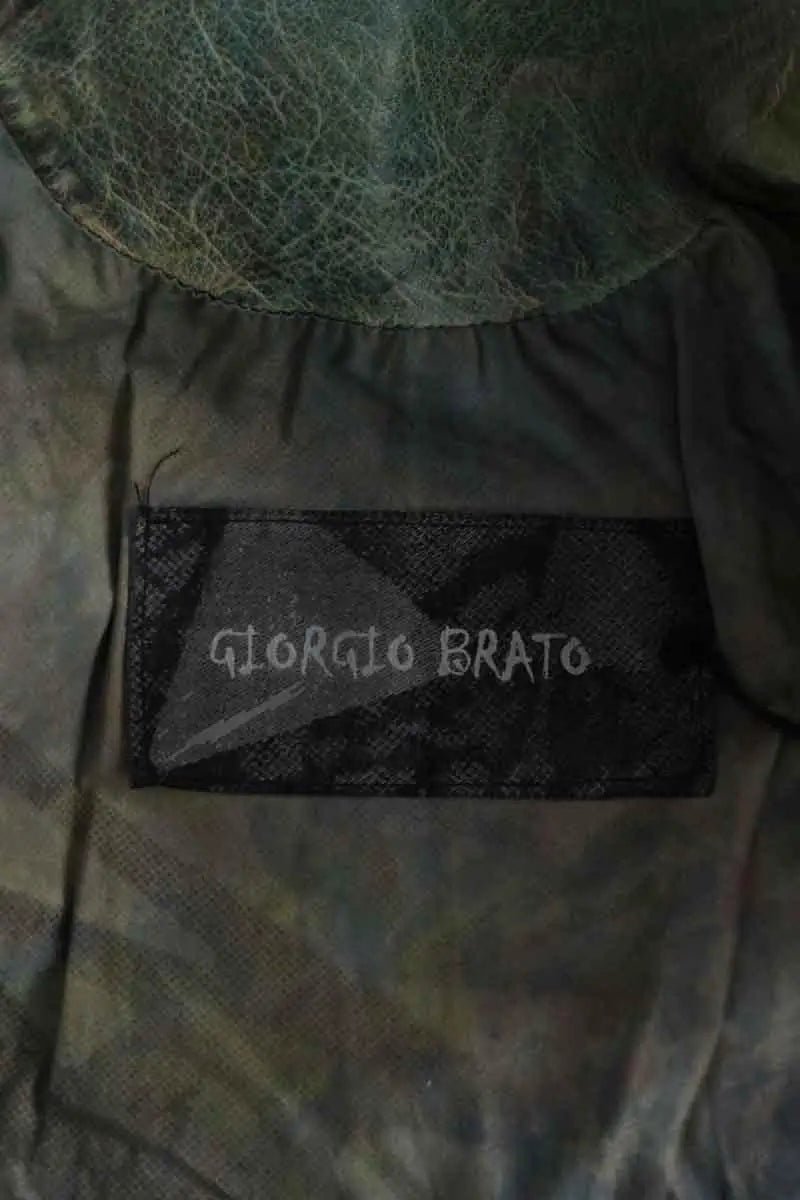 Veste Giorgio Brato Marron en Cuir