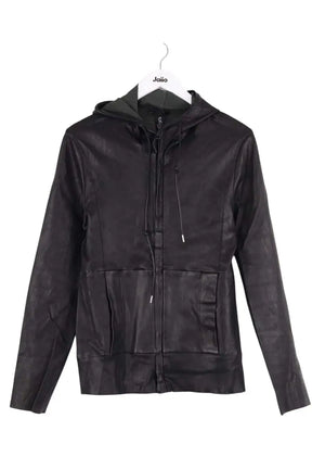 Veste Giorgio Brato Noir en Cuir, taille L - Seconde Main