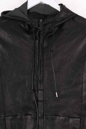 Veste Giorgio Brato Noir en Cuir