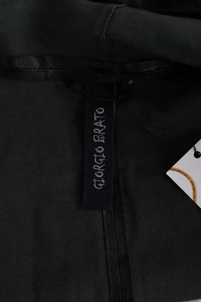 Veste Giorgio Brato Noir en Cuir