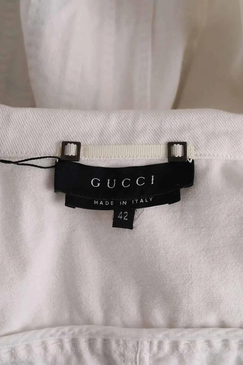 Veste Gucci Blanc en Coton