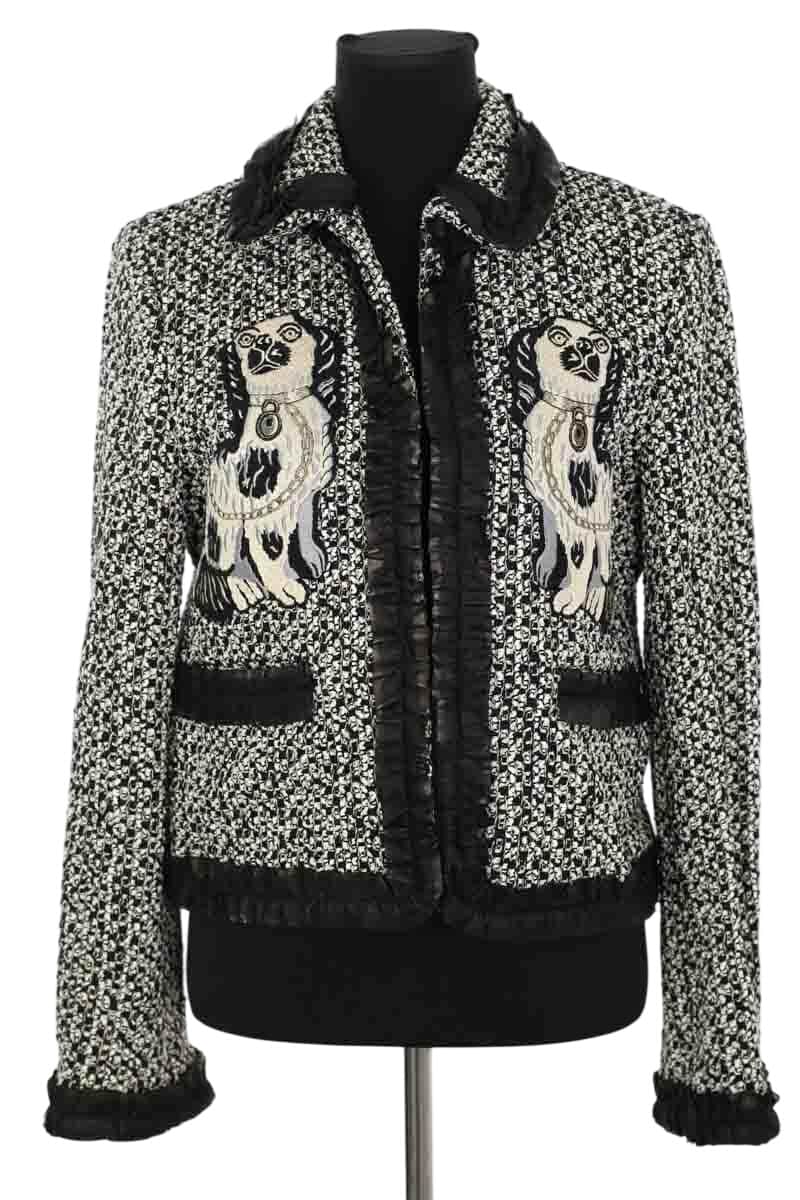 Veste Gucci Noir en Soie, taille XL - Seconde Main