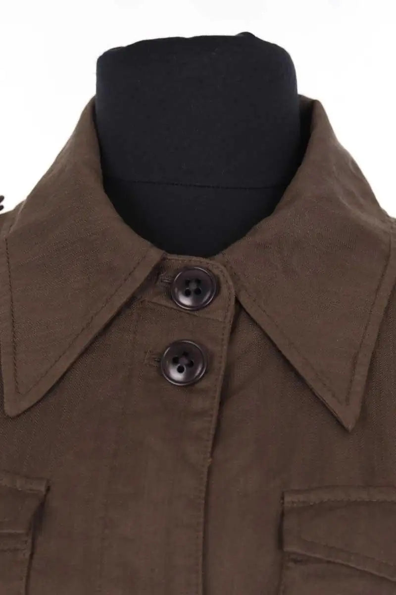 Veste Hugo Boss Marron en Lin