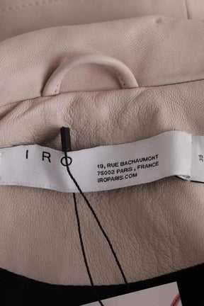 Veste Iro Ashville Ecru en Cuir