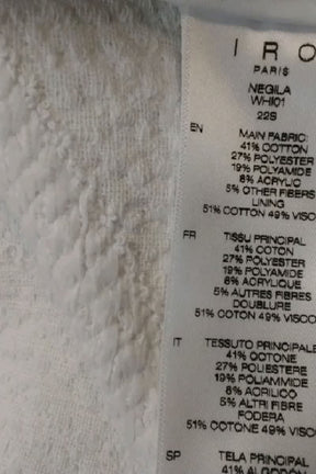 Veste Iro Blanc en Coton