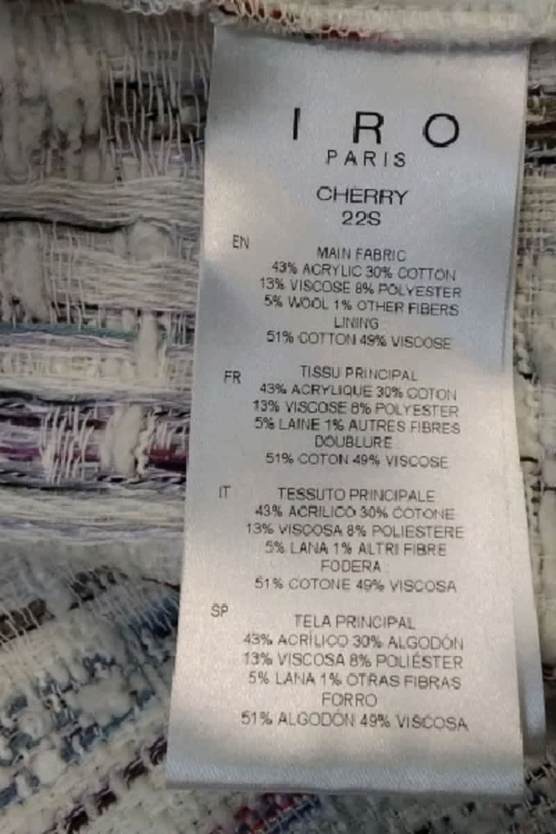 Veste Iro Blanc en Coton
