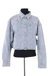 Veste Iro Bleu en Coton, taille S - Seconde Main