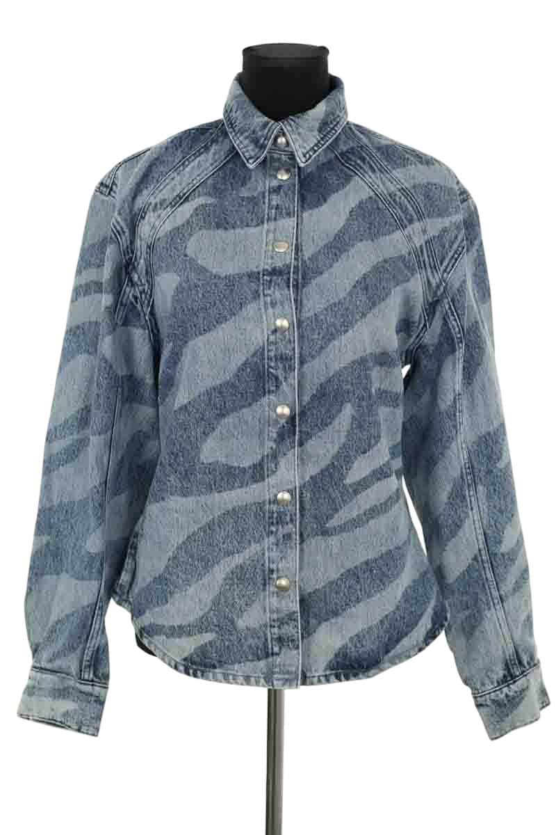Veste Iro Bleu en Coton, taille S - Seconde Main