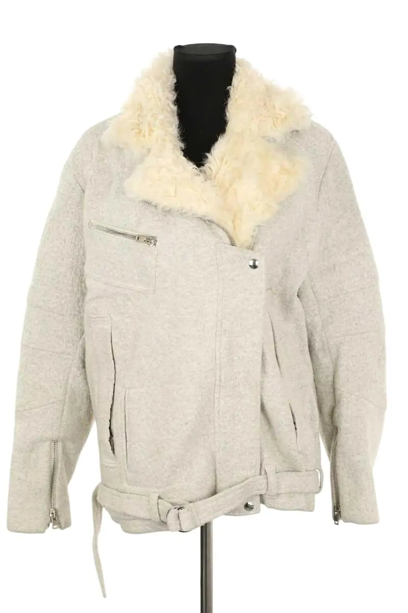 Veste Iro Dacha Gris en Coton, taille M - Seconde Main