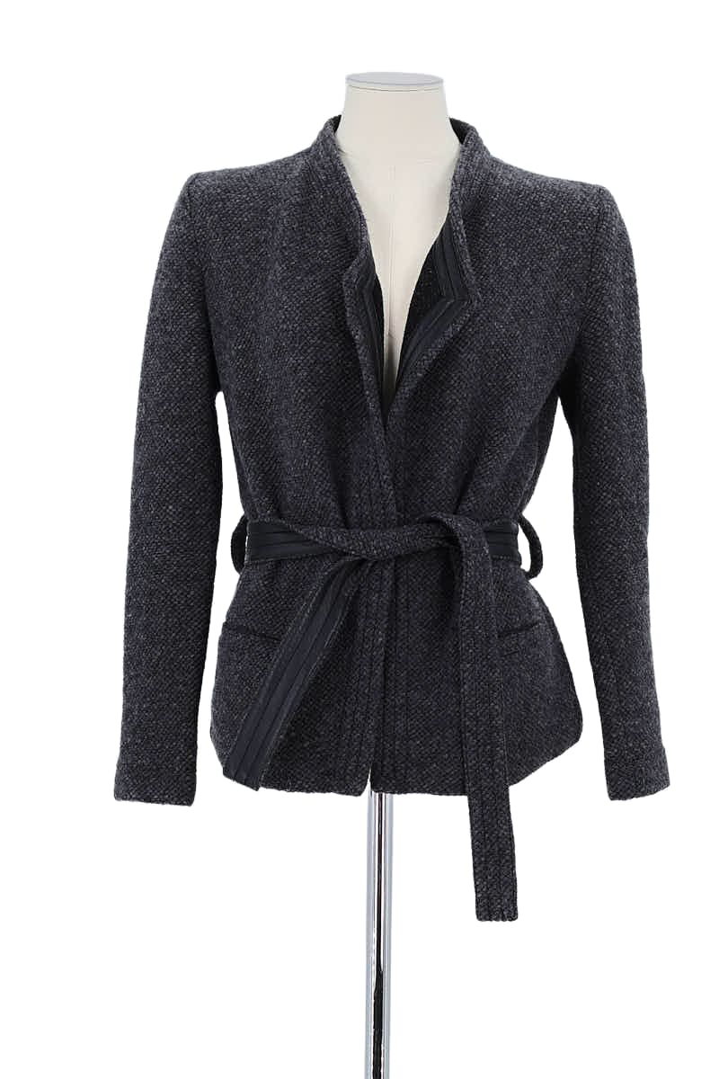 Veste Iro Gris en Laine, taille S - Seconde Main
