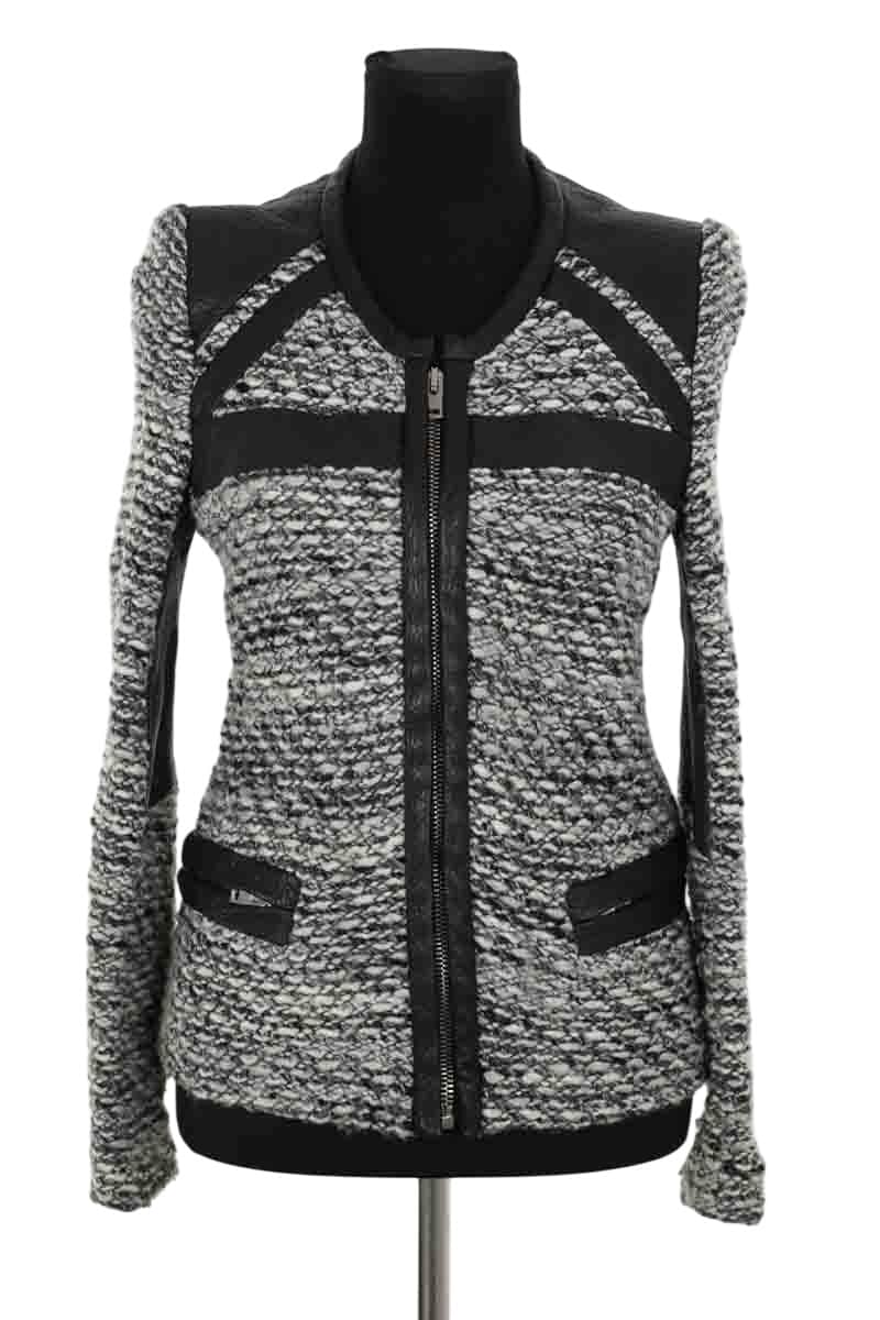 Veste Iro Izzy Noir en Synthétique, taille M - Seconde Main