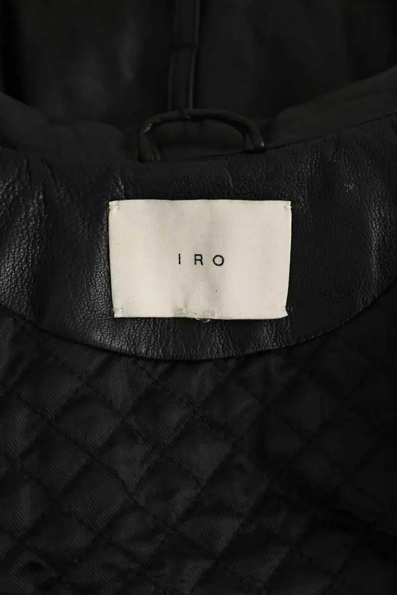 Veste Iro Jone Noir en Cuir