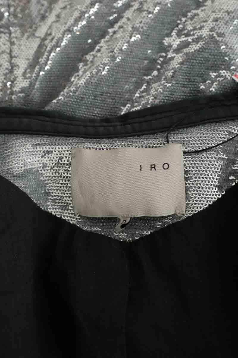 Veste Iro Longina Argent en Paillettes