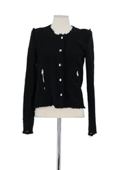 Veste Iro Noir en Coton, taille XS - Seconde Main