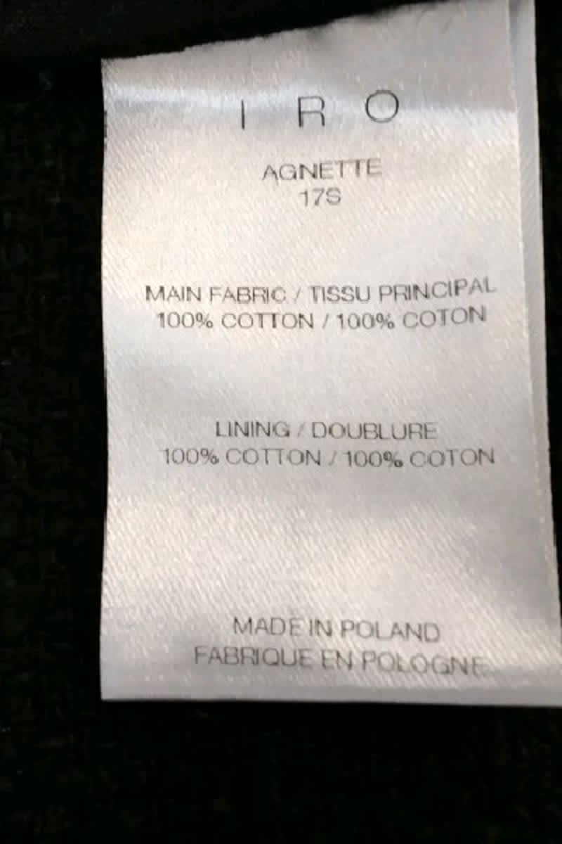 Veste Iro Noir en Coton
