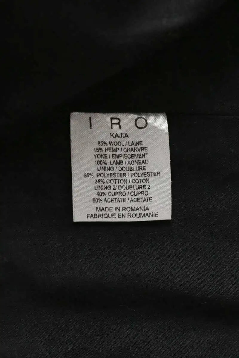Veste Iro Noir en Laine