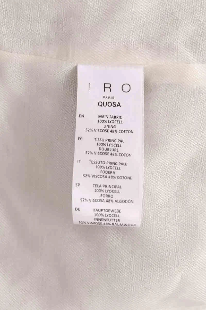 Veste Iro Quosa Kaki en Synthétique