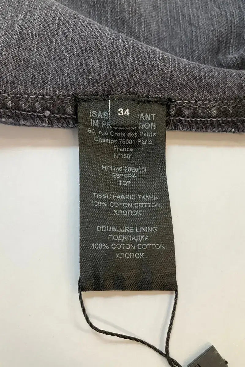 Veste Isabel Marant Anthracite en Coton