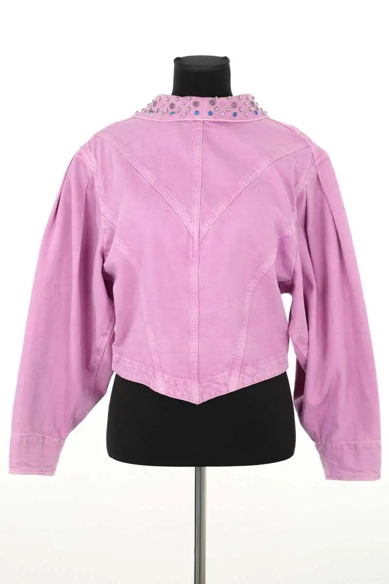 Veste Isabel Marant Diego Rose en Coton
