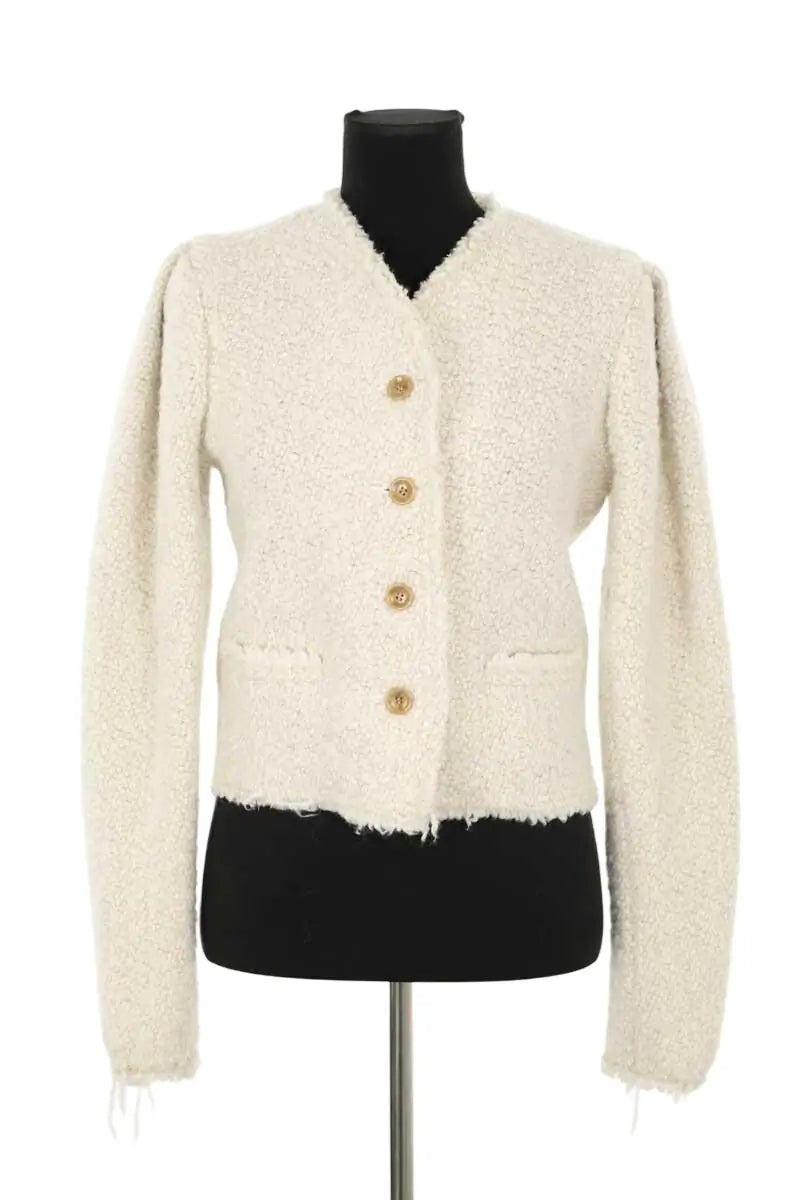 Veste Isabel Marant Ecru en Synthétique, taille S - Seconde Main