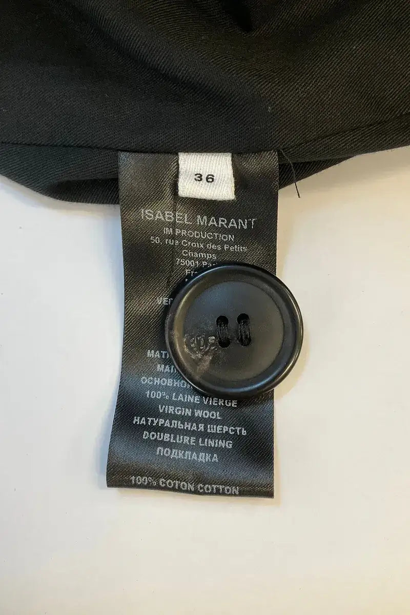 Veste Isabel Marant Étoile Noir en Laine