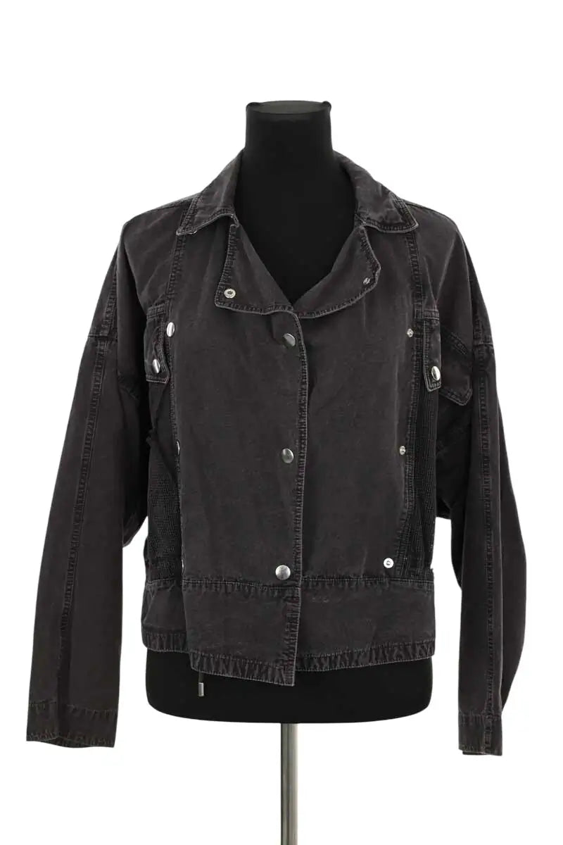 Veste Isabel Marant Thalia Noir en Coton, taille S - Seconde Main