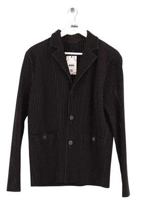 Veste Issey Miyake Homme Plissé  Noir en Synthétique, taille XL - Seconde Main