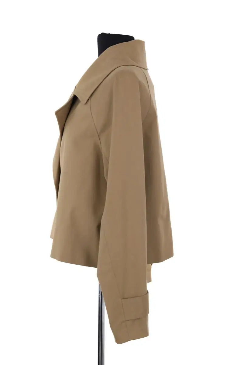 Veste Jeanne Vouland Trench court Milou Camel en Coton