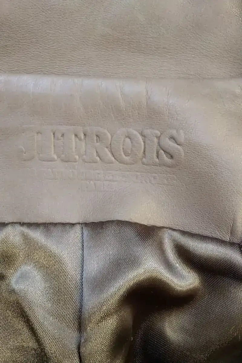 Veste Jitrois Beige en Cuir