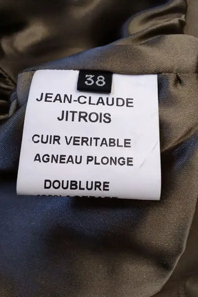 Veste Jitrois Beige en Cuir
