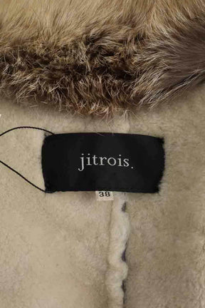 Veste Jitrois Gris en Cuir