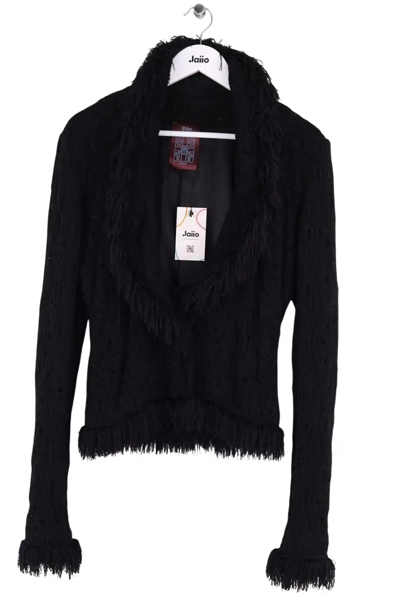 Veste John Galliano Noir en Synthétique, taille M - Seconde Main